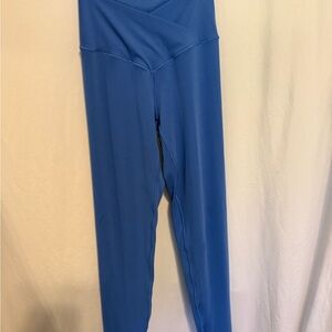 Offline by Aerie Blue High-Waisted crossover Leggings